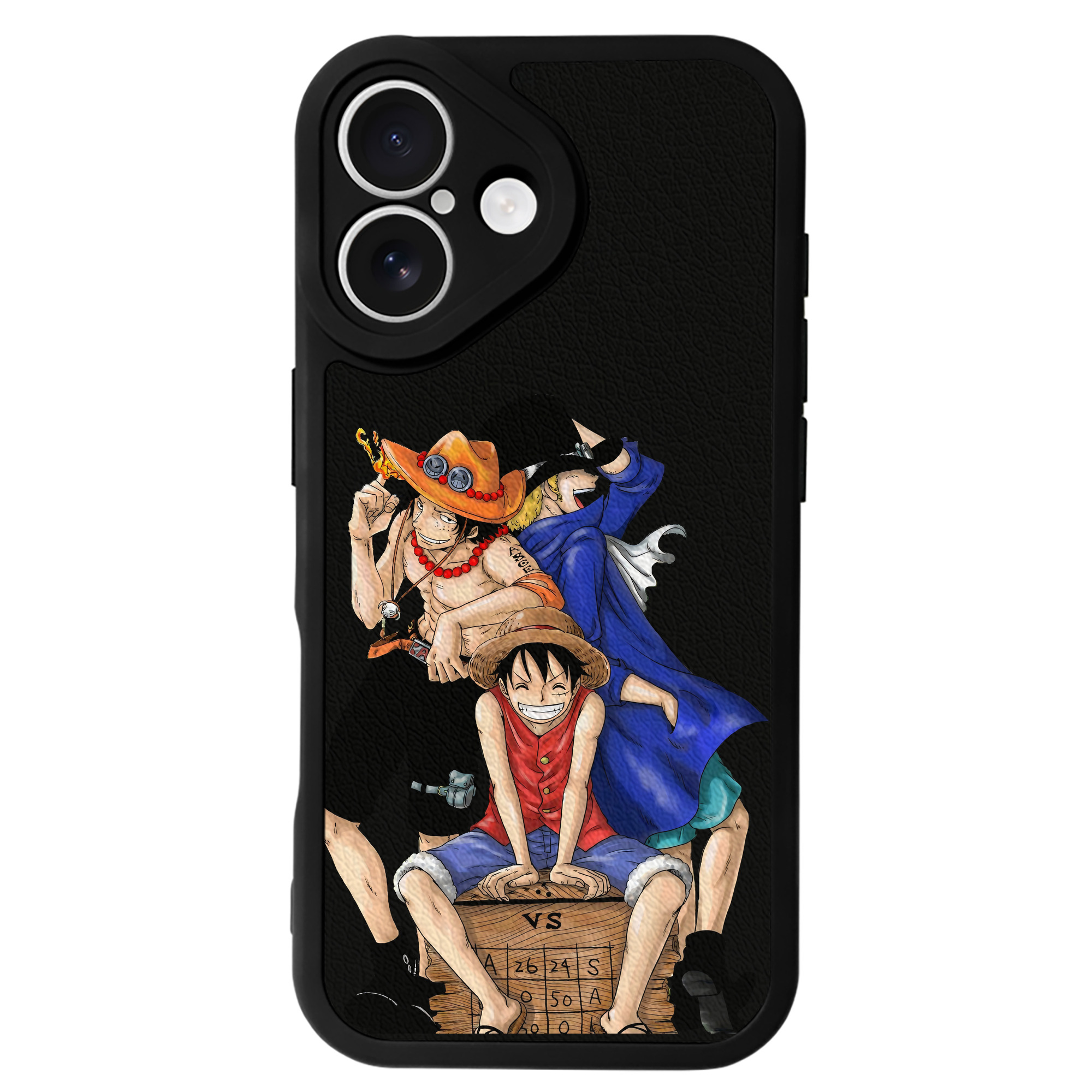 （画像用） ワンピース モンキー・D・ルフィ ONE PIECE Monkey D. Luffy 【iPhone 16シリーズ対応】シリコンスマホケース（レザー調） 材質：シリコン